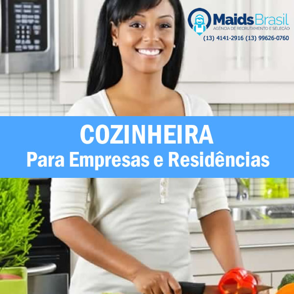 Contratar Cozinheira Profissional em Santos: Agência Especializada em Cozinheira Mensalista