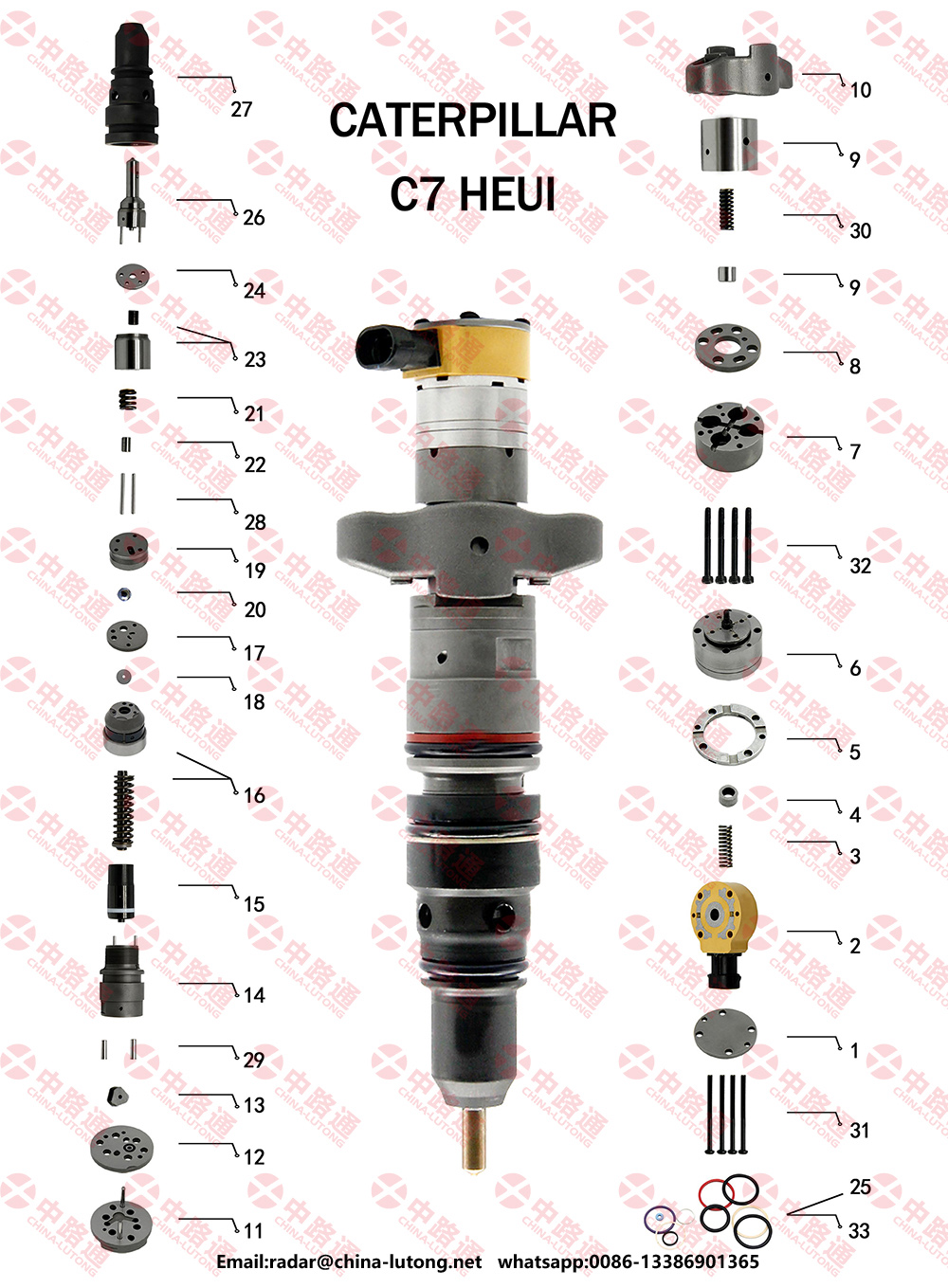 fit for CAT C7 Injector Spacer fit for CAT C7 Injector Solenoid Valve