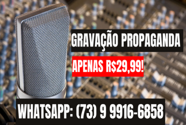 Spot Comercial, Gravação de Propaganda, Gravação de Vinheta, Propaganda para Lojas