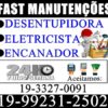 Desentupidora, Eletricista, Encanador no Jardim Aurélia em Campinas 19-3327-0091 Fast Manutenções