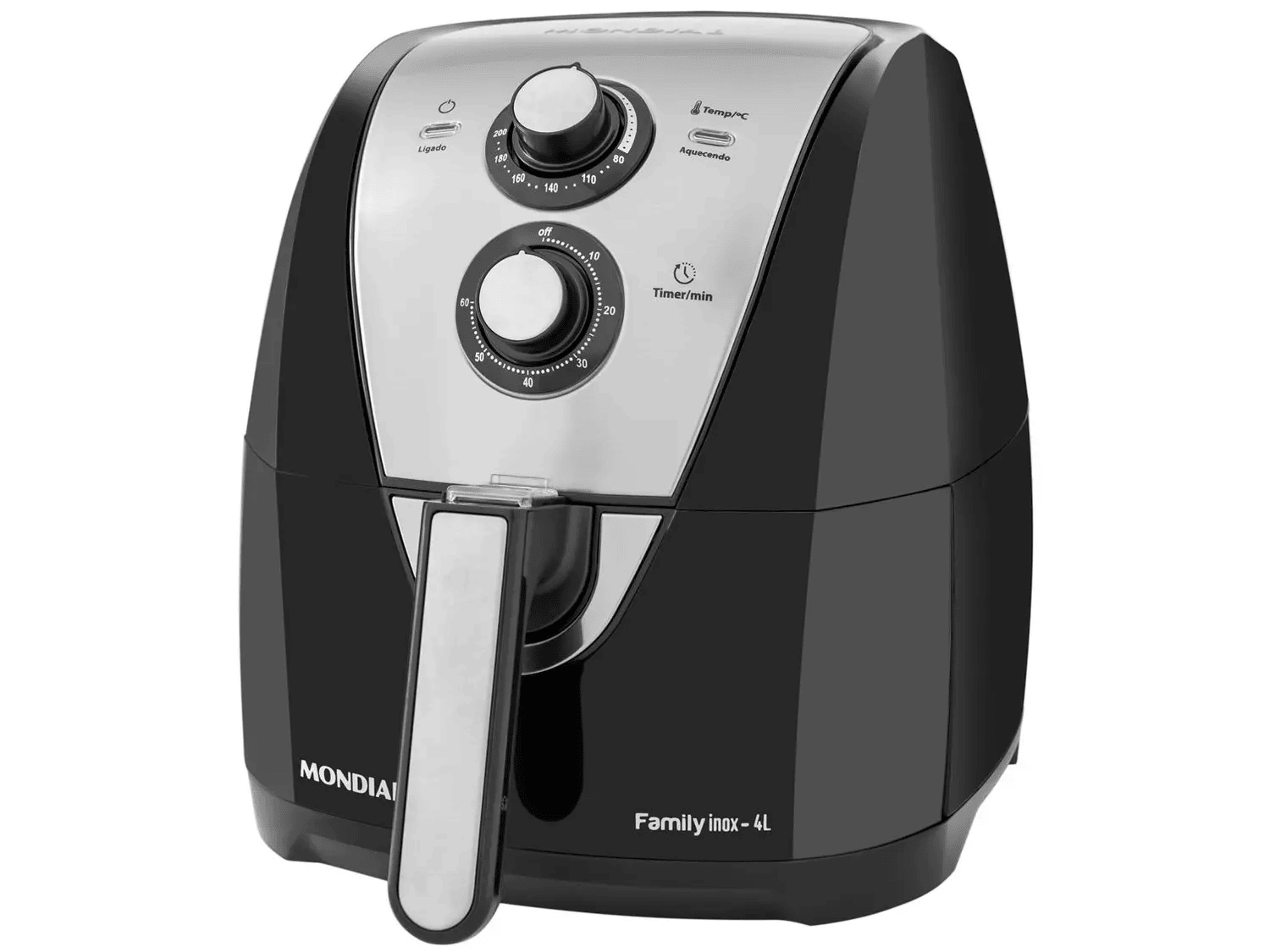 FRITADEIRA ELÉTRICA SEM ÓLEO/AIR FRYER MONDIAL FARMIiLY AFN-40-BI PRETO 4L COM TINDER