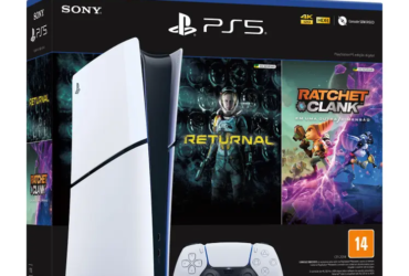 PLAYSTATION 5 SLIM EDIÇÃO DIGITAL 2024 1TB – 1 CONTROLE BRANCO SONY COM 2 JOGOS