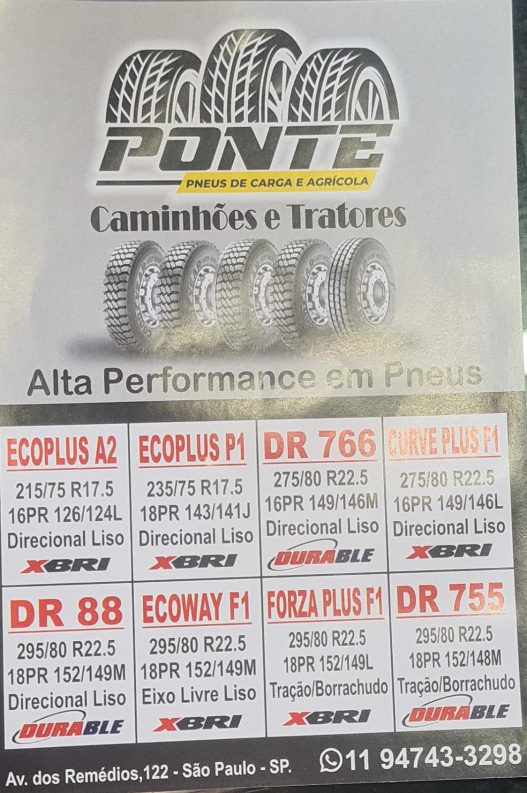 Ponte Pneus!! A sua loja de preços baixos!!