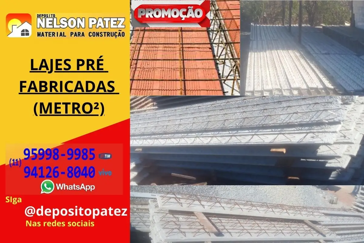 Promoção de Lajes Menor Preço Depósito Patez Embu das Artes