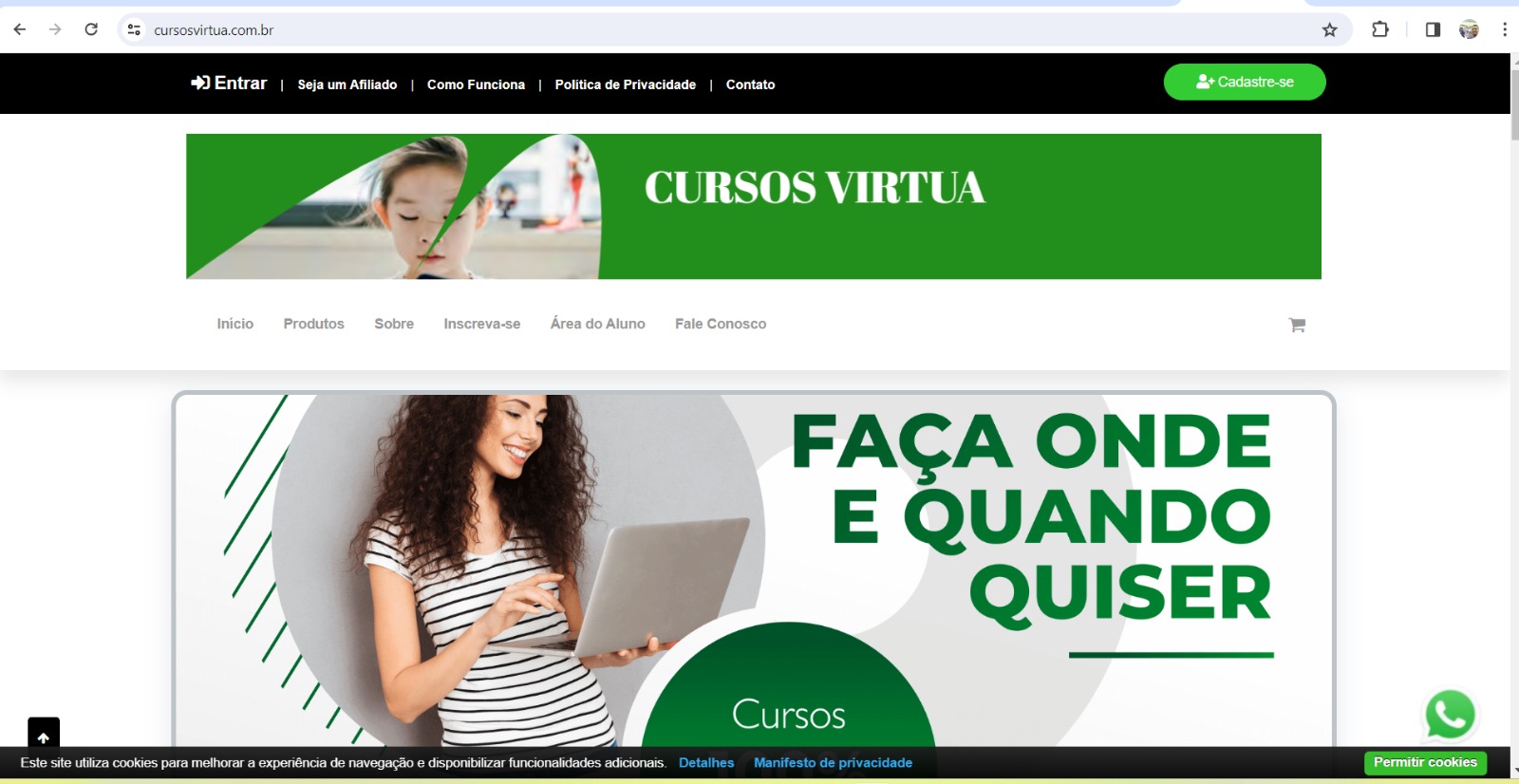 Curso online com certificado