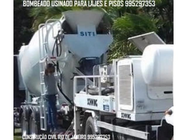 CONCRETO  BOMBEADO PARA LAJES E PISOS NO RIO