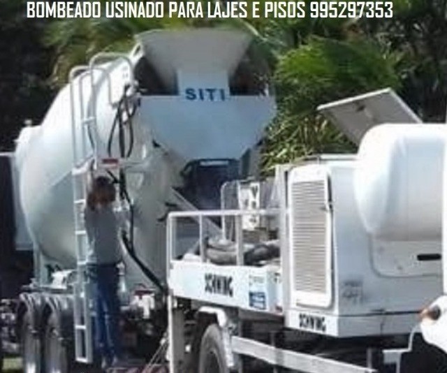 CONCRETO BOMBEADO PARA LAJES E PISOS PISCINAS