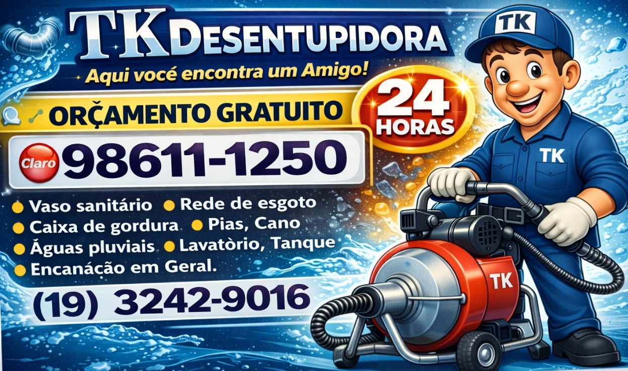 Desentupidora no Jardim Aurélia em Campinas Orçamento Grátis