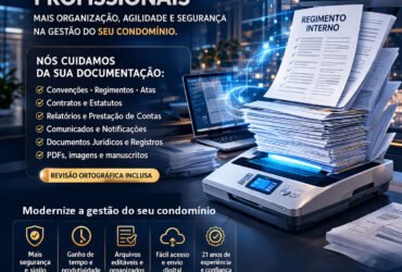 Transforme Documentos Antigos Imobiliários ou Condominiais em Arquivos Digitais Profissionais – Mais Organização e Eficiência