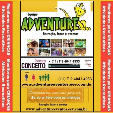 Monitores Animação Recreação Festa Infantil SBC