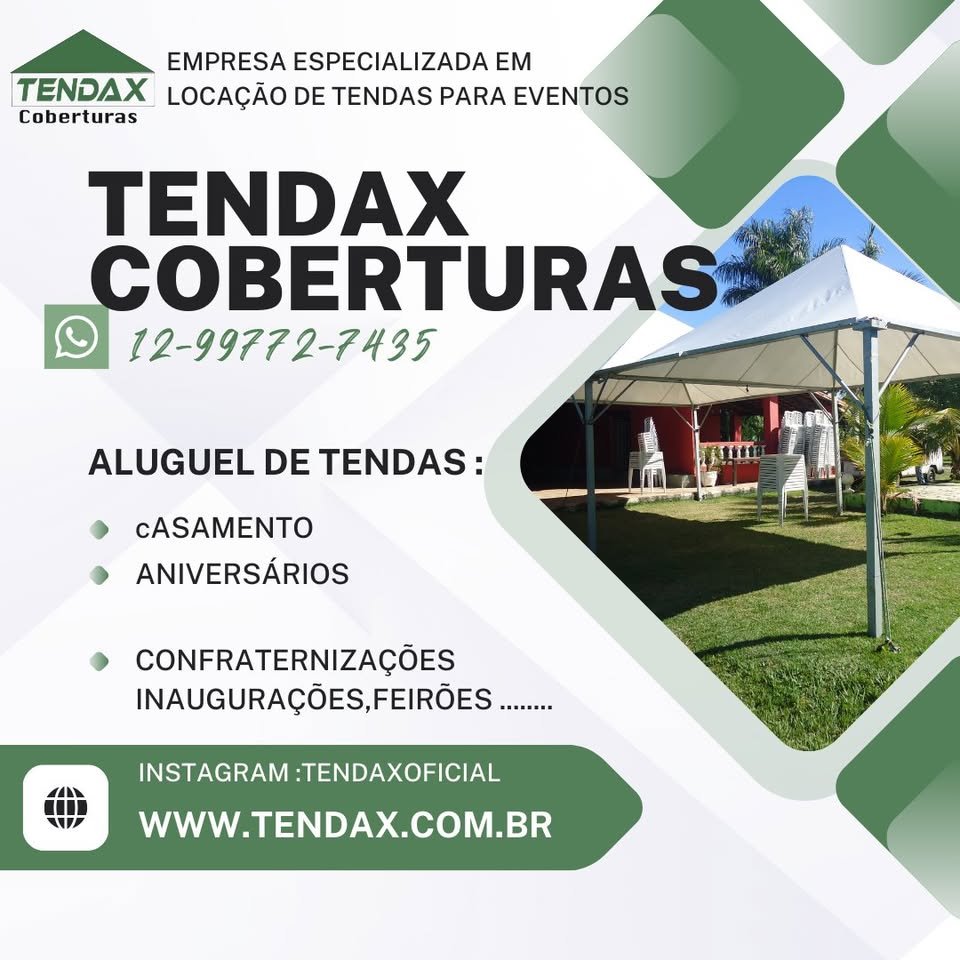 Aluguel de tendas em jacareí